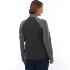 Women'S Radiant Merino Hybrid Jacket Black/Grey Marl