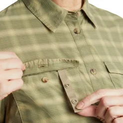 Women'S Savannah Long Sleeve Shirt Stone/Umber Green Check