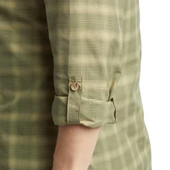 Women'S Savannah Long Sleeve Shirt Stone/Umber Green Check