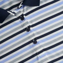 Women'S Shoreline Short Sleeve Polo Orchid Lilac/Grey Stripe