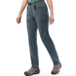 Women'S Stretch Bags Trousers Slate Grey