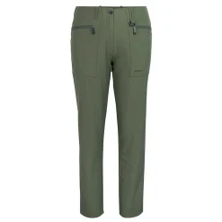 Women'S Stretch Bags Trousers Park Green