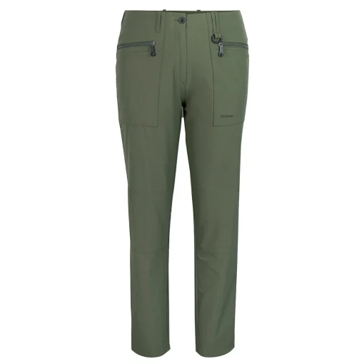 Women'S Stretch Bags Trousers Park Green