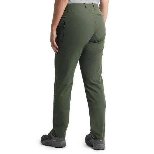 Women'S Stretch Bags Trousers Park Green