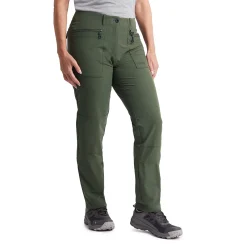Women'S Stretch Bags Trousers Park Green