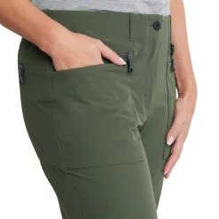 Women'S Stretch Bags Trousers Park Green