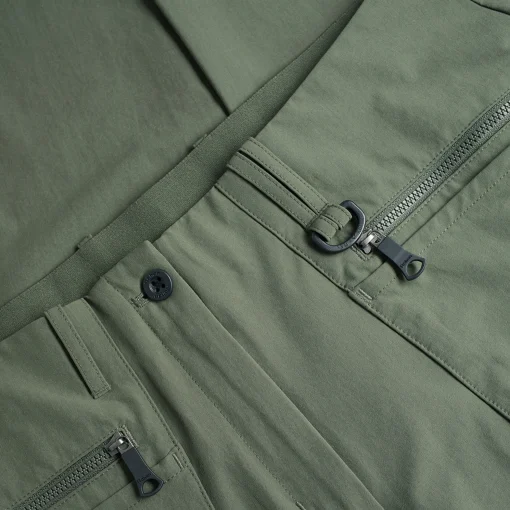 Women'S Stretch Bags Trousers Park Green