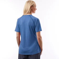 Women'S Vapour Short Sleeve T Azure Blue Marl