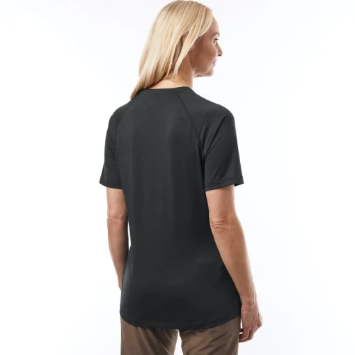 Women'S Vapour Short Sleeve T Black