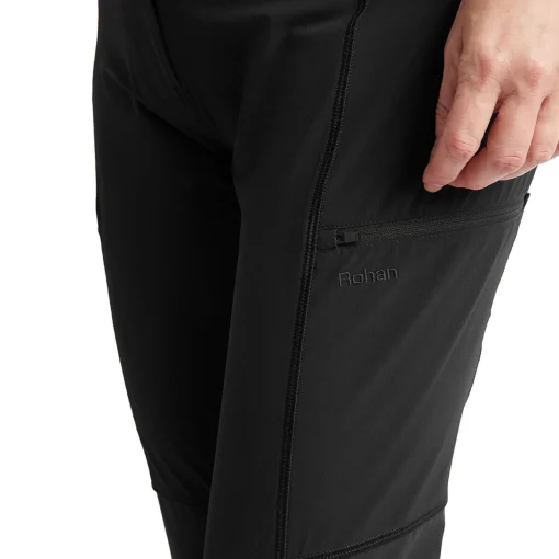 Women'S Vela Hiking Trousers Black